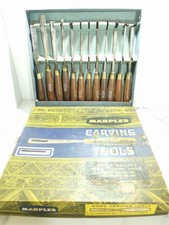 MARPLES RIDGWAY 12PC M60 NO. 60 CARVING CHISEL SET BOXED REF4861