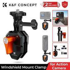 K&F Concept Motorcycle Windshield Mount Clamp for GoPro Action Cam DJI,Insta360