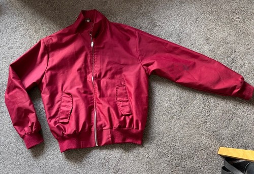 Mens burgundy harrington - mens,