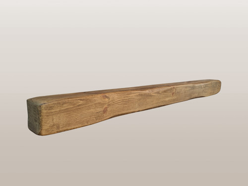 Pine wooden mantle beam - mantle,