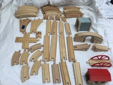 Wooden Train Track 2 splitters bridges tunnels  crossing  Brio + Thomas railways