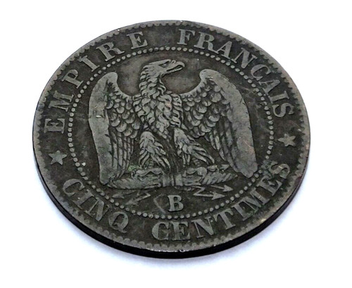 1856 france centimes - 5, cinq