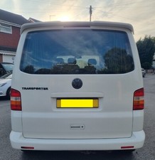 VW VOLKSWAGEN TRANSPORTER T5 T5.1 WINDOW VAN WHITE TAILGATE BOOT WITH SPOILER