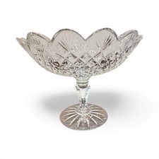 Waterford Crystal Compote Pedestal Bowl  Emily 7" Compote