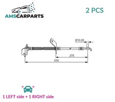 BRAKE HOSE LINE PIPE FRONT 1