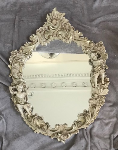 Vintage baroque cherub - vintage, wall