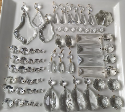 Large lot vintage chandelier - lot,