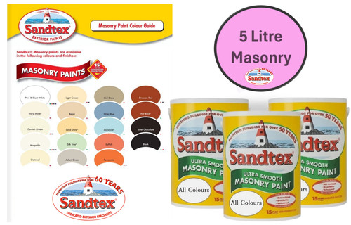 Sandtex masonry paint - 5l, ultra