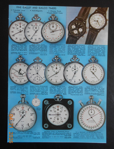 1971 gallet calco watch - gallet,