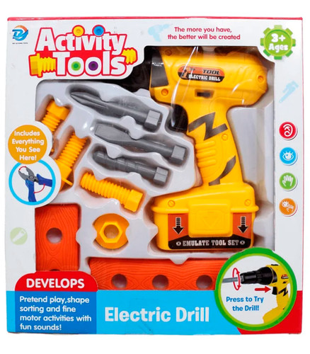 Plastic electric drill toy - electric,
