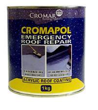 Cromapol | Acrylic Roof Coat | Roof Paint Sealant | Emergency Roof Repair | 1kg 