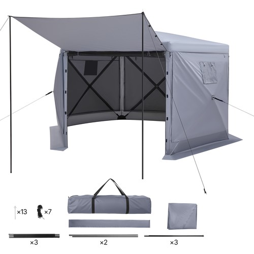 Uimoso sided pop gazebo - uimoso, 6-sided