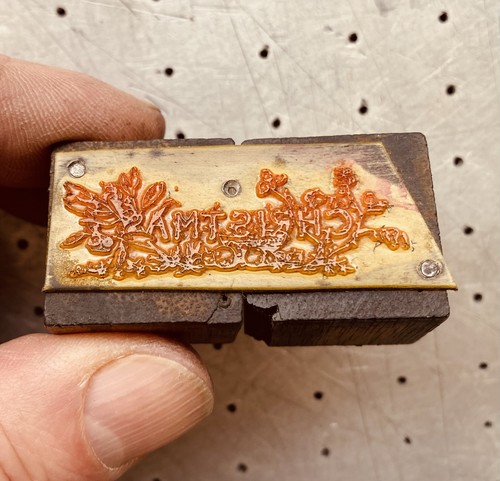 Letterpress printing plate - printing,