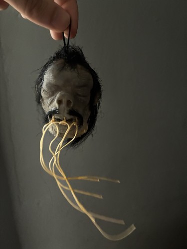 Latex shrunken head replica - latex,