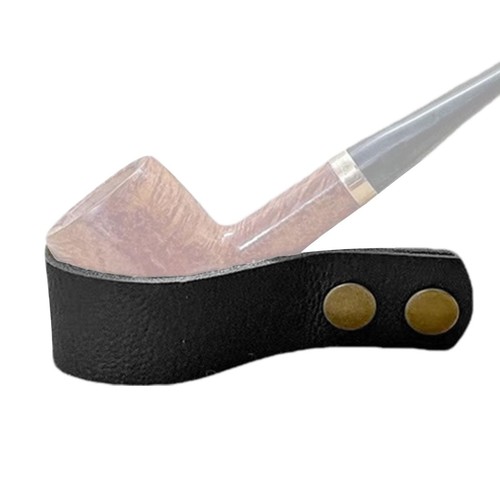 Leather pipe stand rack - stand,