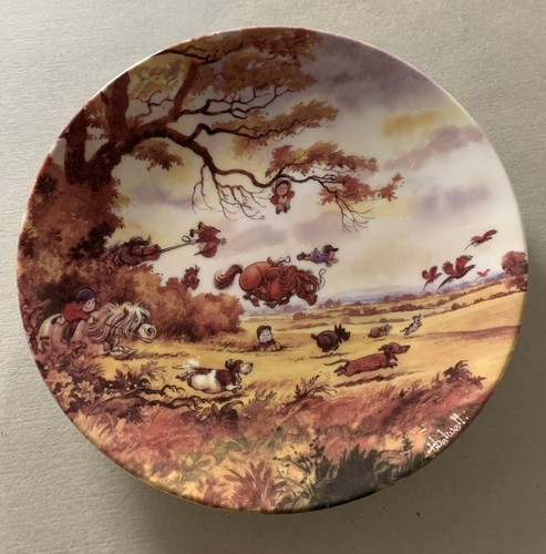 Thelwell ponies plate full - ponies,