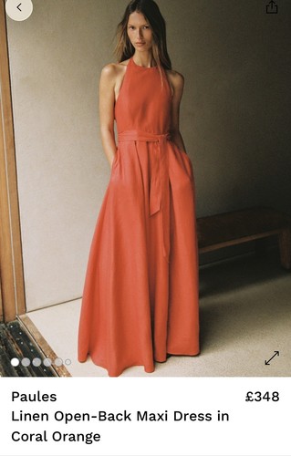 Reiss dress coral - dress, orange