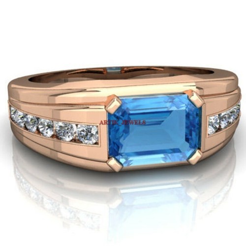 Natural blue topaz gemstone - natural,