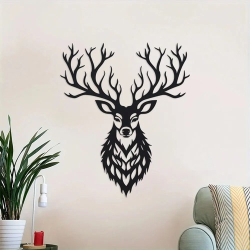 Art deco deer head - deco,