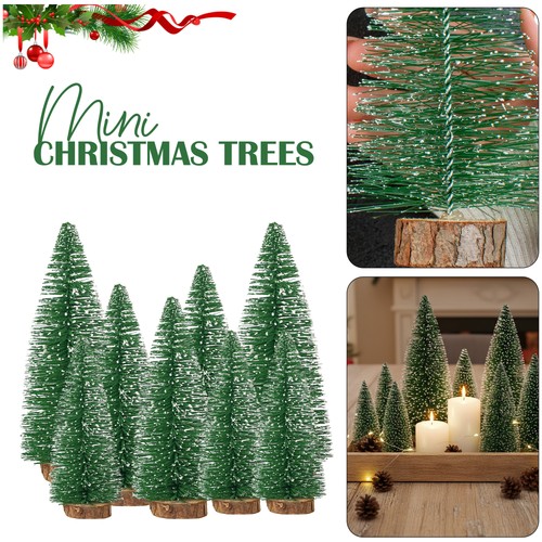 Miniature christmas trees snow - miniature,