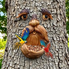 Tree Face Bird Feeder Outdoor