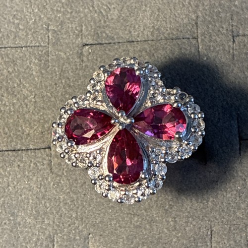 Mystic pink topaz and - pink, white