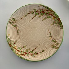 Crown Ducal Charlotte Rhead Style Charger In Pussy Willow Green Pattern c.1930