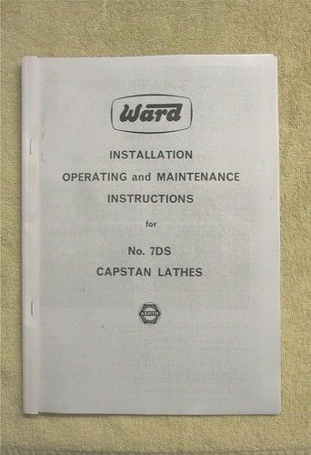 Ward 7ds capstan lathe - capstan,