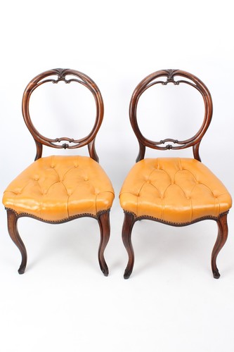 Pair victorian rosewood - pair,