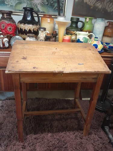 Victorian pine clerks desk - victorian,