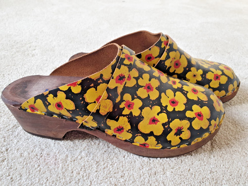 Ladies swedish wooden - wooden, clogs