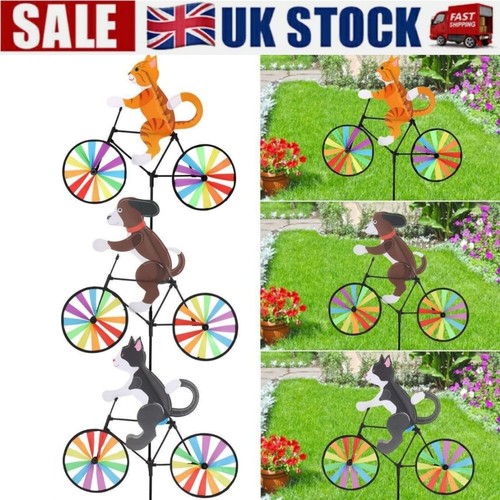 Garden wind spinners - garden, cat