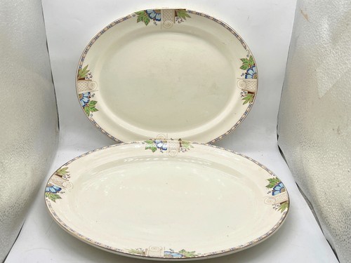 Vintage pair oval serving - oval,