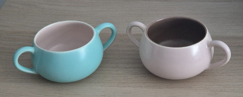 Poole pottery twintone 2 - pottery,
