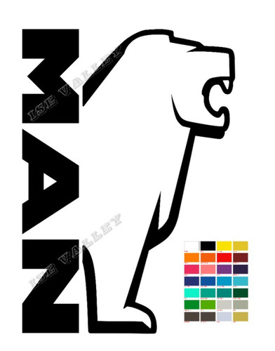 Man window vinyl sticker - man, x2
