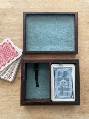 Vintage wooden double - wooden, deck