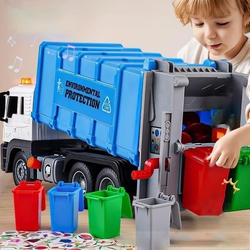 Garbage truck toy with - truck, lights