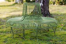 Garden bench set bank tree