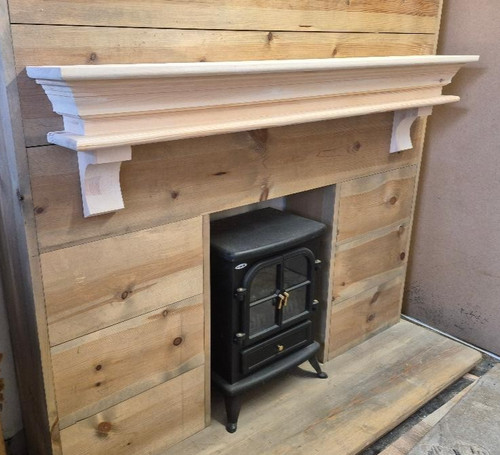 Real pine chunky mantle - real,