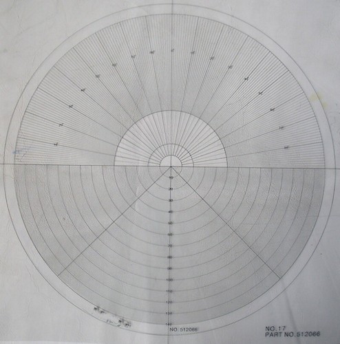 Optical comparator chart for - comparator,