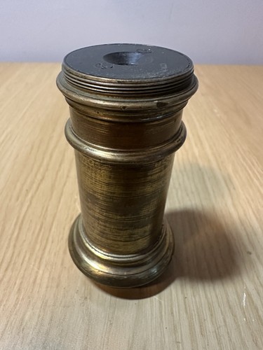 Antique victorian brass camera - brass,