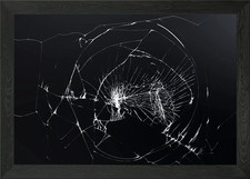 Broken Marbled Effect Framed