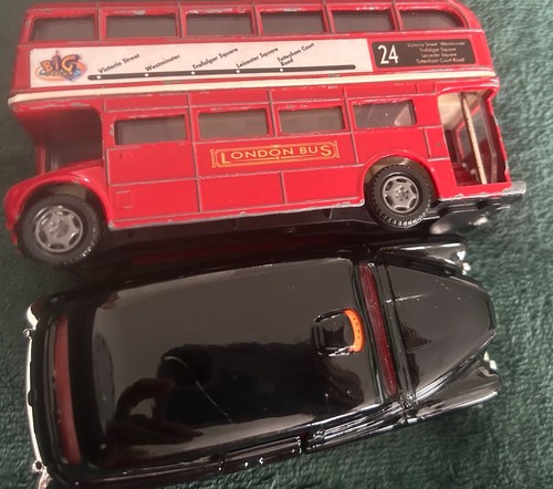 London taxis and bus - bus, cast