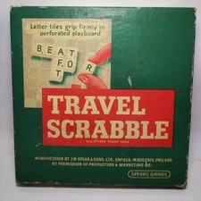 Vintage Travel Scrabble by