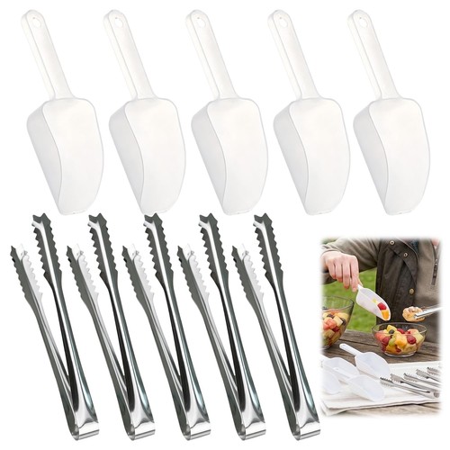 10pcs ice scoop - tongs, set