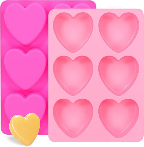 Heart soap mold - soap, 2-pack