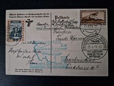 1933 SAARBRUCKEN  ZEPPELIN - SAAR FLIGHT-FROM THE COLLECTION HANS KLAIN(AVIATOR)
