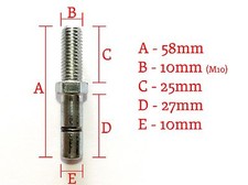 Office chair stem adapters