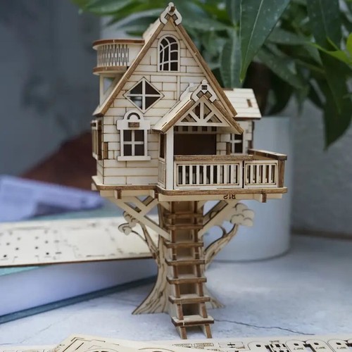 Wooden tree forest house - wooden,
