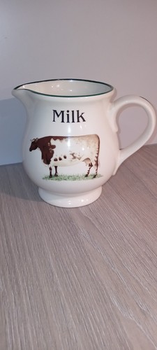 English pottery coverleaf milk - english,